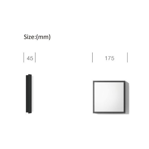 Led svjetiljka vanjska nadgradna stropna 8W 970lm 3000K IP54 - Slika 2