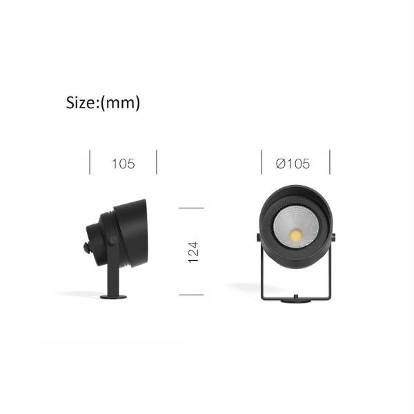 Led svjetiljka vanjska nadgradna podna 9W 893lm 3000K IP65 - Slika 2